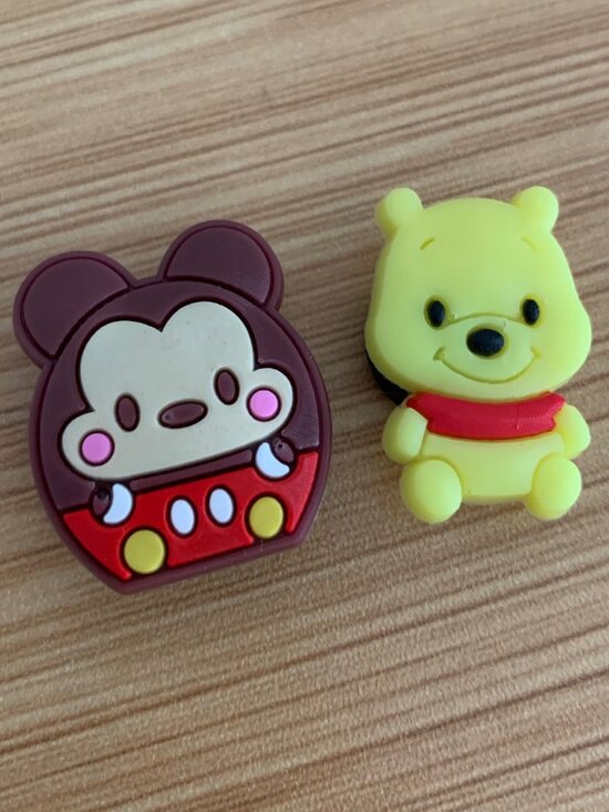 CROCS Other - Jibbitz Crocs Charms Baby Mickey Mouse and Winnie the Pooh Set of 2